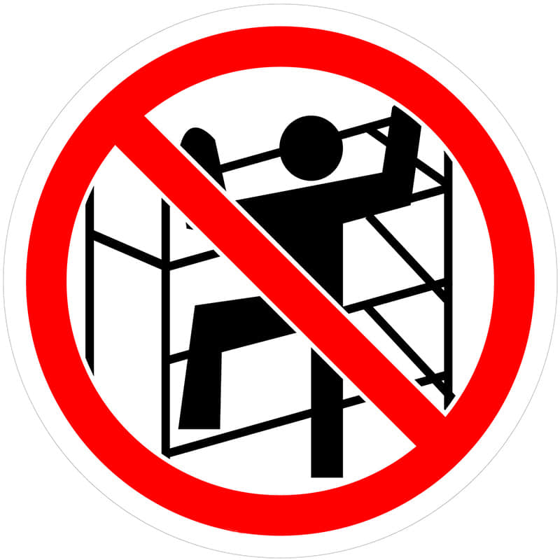 ¿Qué tipo de andamio está prohibido? Normas de seguridad en altura