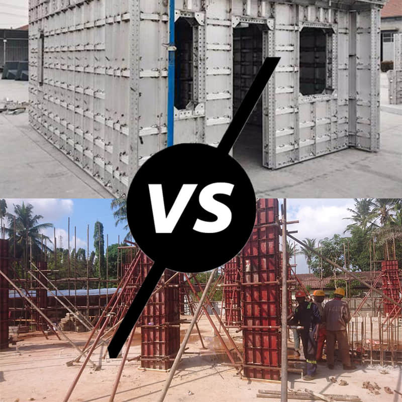 Encofrados de aluminio vs. encofrados de acero: una guía completa
