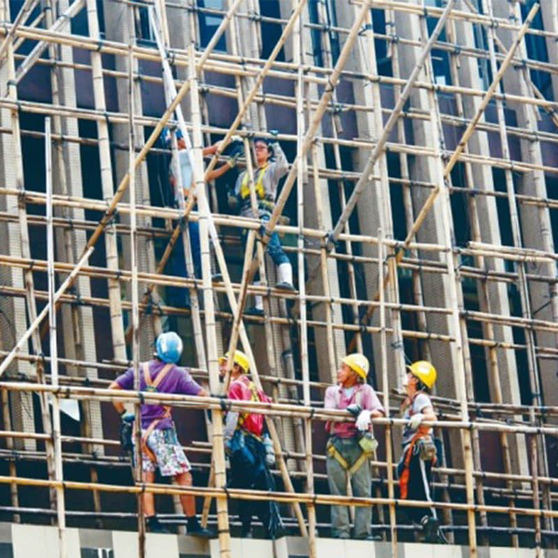 El legado perdurable de los andamios de bambú de China