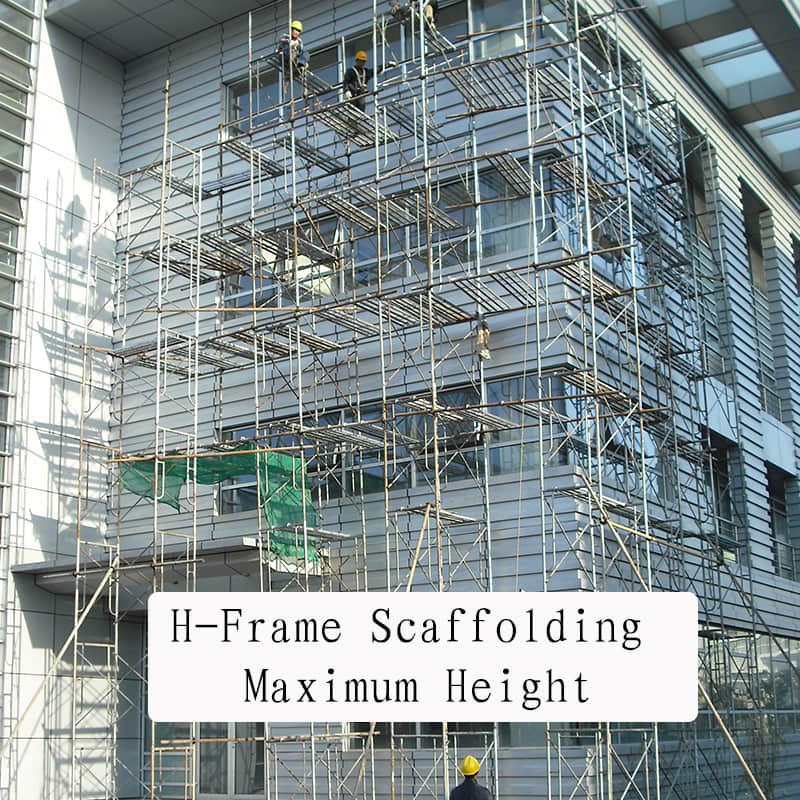 Guía completa sobre la altura máxima y el cumplimiento de las normas de seguridad para andamios de marco en H
