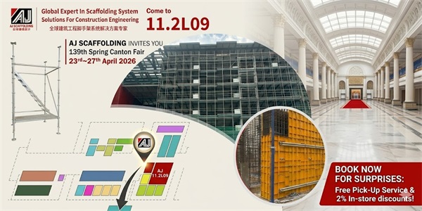 Experto mundial en andamios: ¡Conozca a AJ Scaffolding en la 139ª Feria de Cantón!