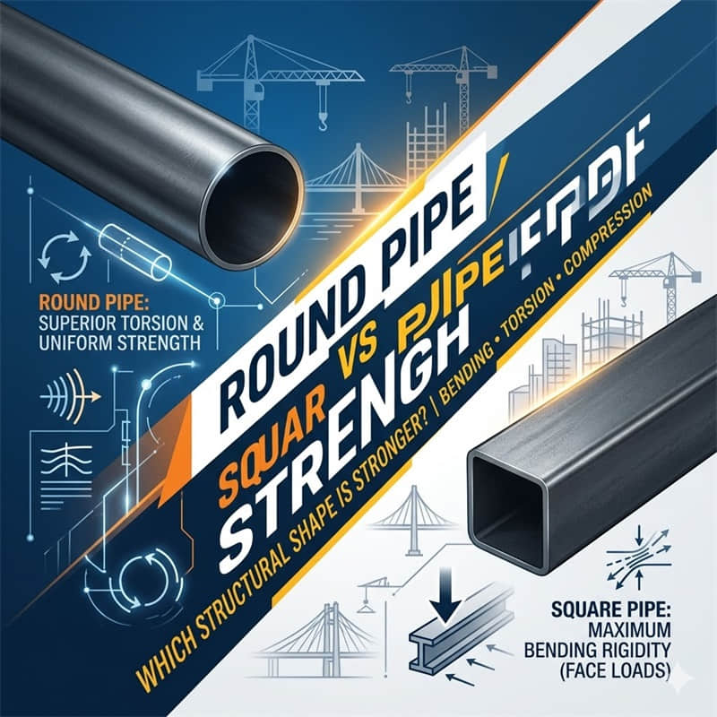 Round Pipe vs Square Pipe Strength: The Ultimate Structural Comparison